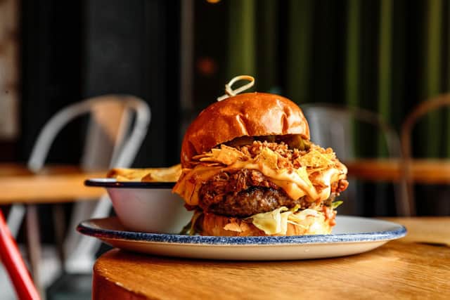 The chilli cheese burger which will feature on the new menu when Electric Press reveals the results of its £300,000 revamp.