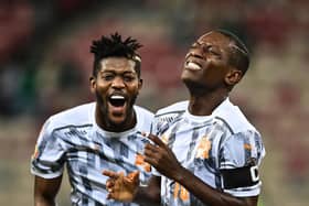 Ivory Coast captain Max Gradel celebrates scoring the opening goal during his side's 1-0 win over Equatorial Guinea at the Africa Cup of Nations. Pic: Charly Triballeau.