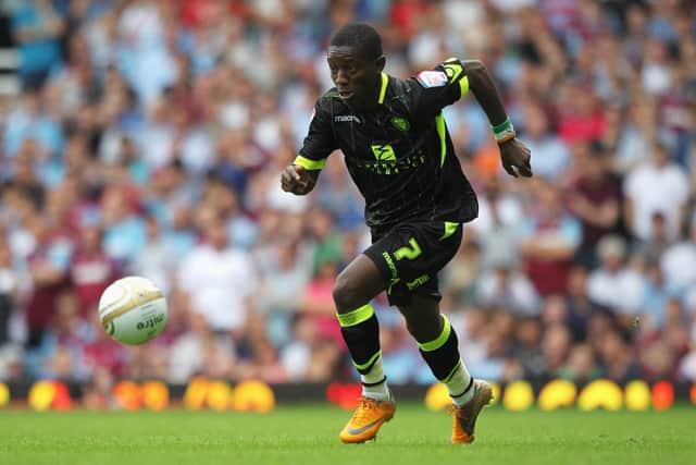 Max Gradel on the ball against West Ham United in August 2011. Pic: Dean Mouhtaropolous.