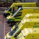 Ambulances outside the LGI in March 2020. Picture: James Hardisty