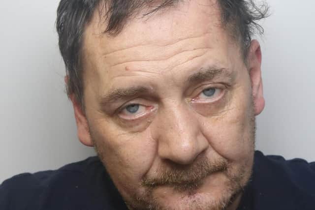Alan Gibbs was jailed for 29 months for carrying out a burglary with his partner Debbie Bates at a vulnerable woman's home in Belle Isle.