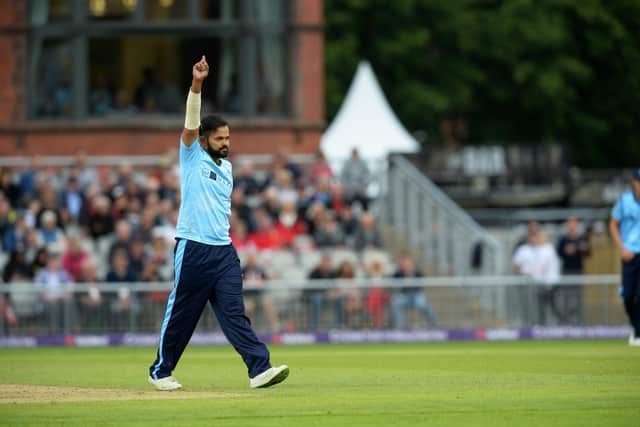 Azeem Rafiq during his playing days for Yorkshire
