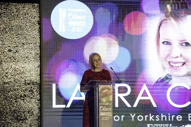 Yorkshire Evening Post editor Laura Collins pictured at the Oliver Awards 2020