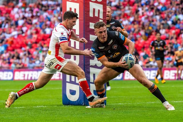 Jake Trueman is ready to play for the first time since the Challenge Cup final last July. Picture by Bruce Rollinson.