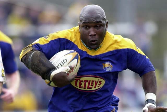 Darren Fleary, pictured playing for Leeds in 2002, has spoken to the current squad in pre-season. Picture by Steve Riding.