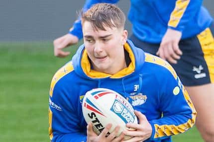 Teenag half-back/loose-forward Oli Field has been included in Rhinos' squad to face Featherstone. Picture by Allan McKenzie/SWpix.com.