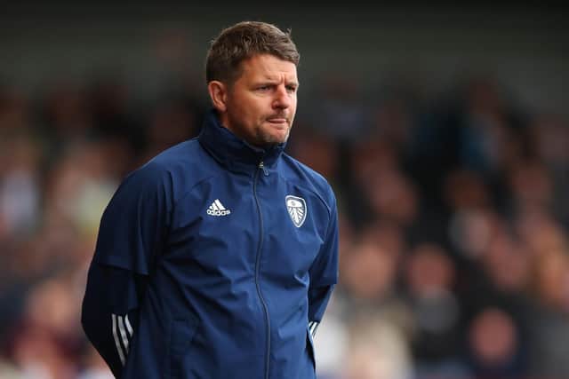 KEY CONTEST: For Leeds United's under-23s under boss Mark Jackson, above, against Monday evening's visitors Derby County. Photo by Robbie Jay Barratt - AMA/Getty Images.