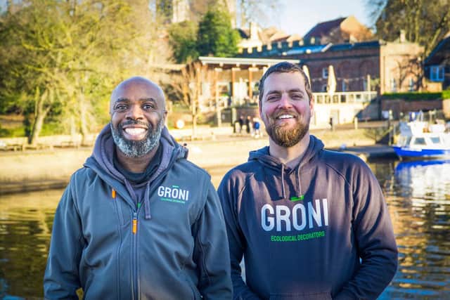 Matus Marek, founder of Grōni, with his business partner Kobi Tetteh
