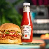 Leeds restaurant Absurd Bird's vegan burger combines Heinz Tomato Ketchup with a sizzling blast of chilli and ginger