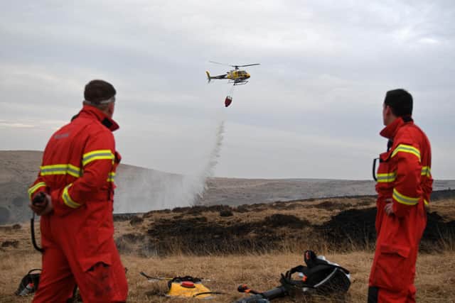 The fire destroyed precious peatland habitat and harmed wildlife including ground nesting birds in a site of special scientific interest