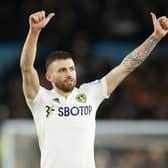 ON THE RISE: Stuart Dallas salutes the new year win against Burnley but the Leeds United star has fired a warning about what will be needed to maintain a push up the table. Photo by George Wood/Getty Images.