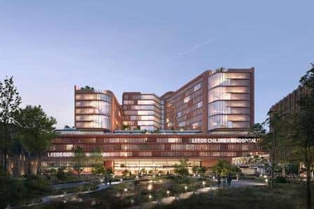 A CGI image of the new state-of-the-art hospitals at Leeds General Infirmary