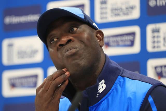 Stepping in: Former England bowling coach Ottis Gibson is the new man in charge at Yorkshire CCC.