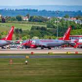 Planes lined up at Leeds Bradford International Airport, Leeds in May 2020.

Picture: James Hardisty.