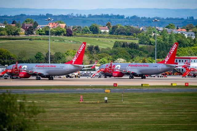 Planes lined up at Leeds Bradford International Airport, Leeds in May 2020.

Picture: James Hardisty.