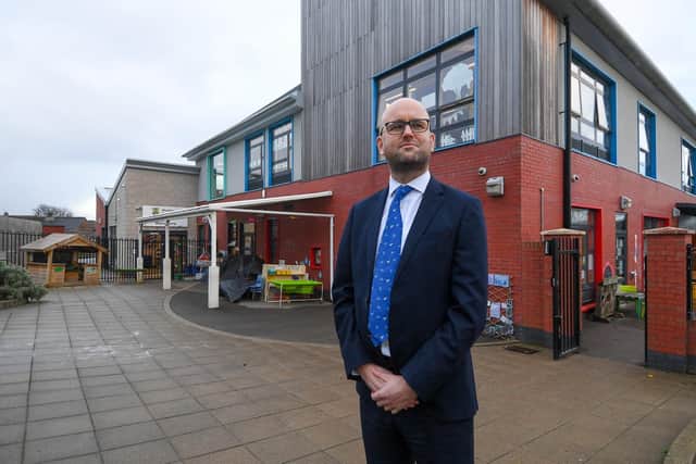For Matthew Fitzpatrick, Principal at Morley Newlands Academy, he fears lifting restrictions may be premature as the school currently tackles multiple Omicron outbreaks. Picture: James Hardisty.