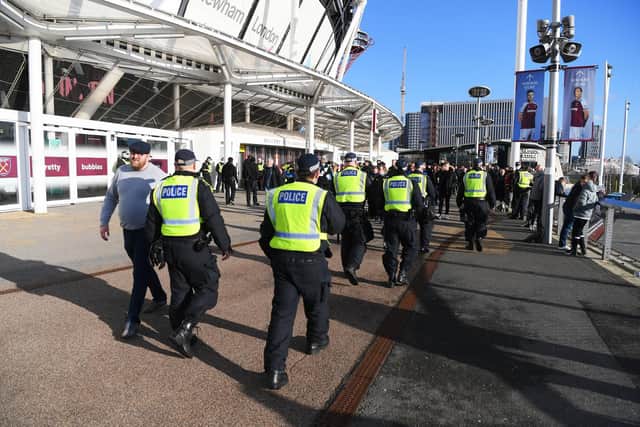 CONCERNS RAISED - Leeds United supporters have complained of heavy-handed policing by the Met for the second time in as many months following games in London. Pic: Getty