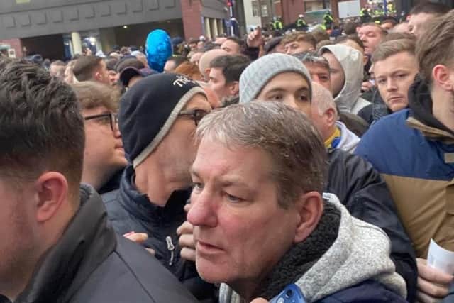 CONCERNING REPORTS - Leeds United Supporters Trust will involve the Independent Football Ombudsman after Chelsea blamed crushing issues on an 'aggressive and orchestrated surge' of away fans. Pic: Heidi Haigh