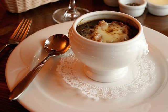 It is an absolute classis. French onion soup at Kendell's Bistro in Leeds city centre.