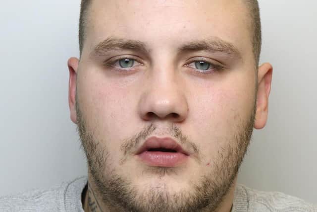 Marc McCrory was caught on CCTV footage carrying out a burglary with his dad at a house on Haigh Moor Road, Tingley.