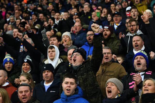 DISAPPOINTMENT: For Leeds United's fans as a crowd of 36,405 packed into the club's famous home for the visit of the Magpies. Picture by Jonathan Gawthorpe.