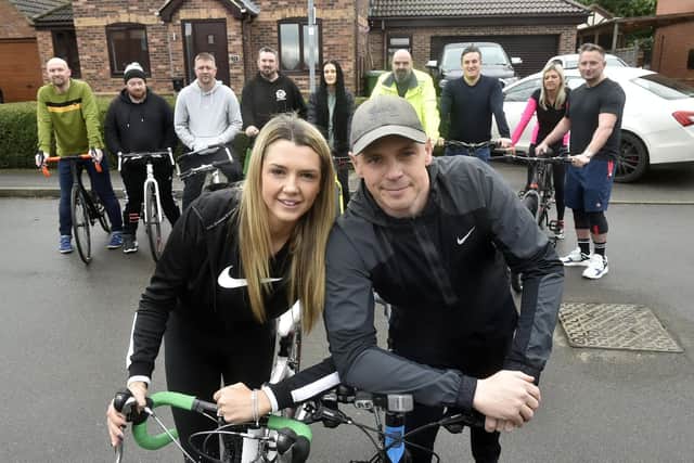 Hayley and Craig Vaughan are taking part  in a fundraising cycle ride for Archie.

Photo: Steve Riding