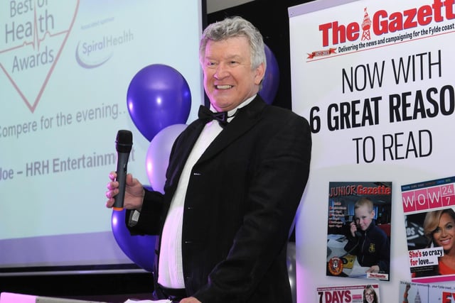 Compering The Gazette's Health Awards in 2013