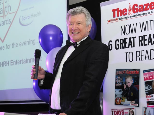 Compering The Gazette's Health Awards in 2013