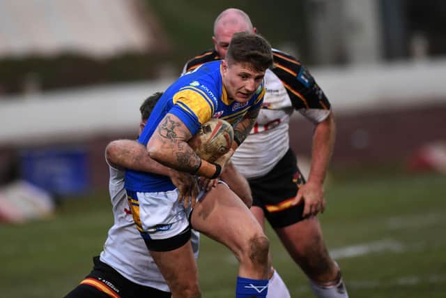 Last Sunday's win at Bradford Bulls was Liam Sutcliffe's first game since August. Picture by Jonathan Gawthorpe.