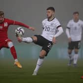 INJURY BLOW: For Leeds United's Mateusz Bogusz, left, pictured in action for Poland's under-21s against Germany in November. Photo by Christian Kaspar-Bartke/Getty Images.