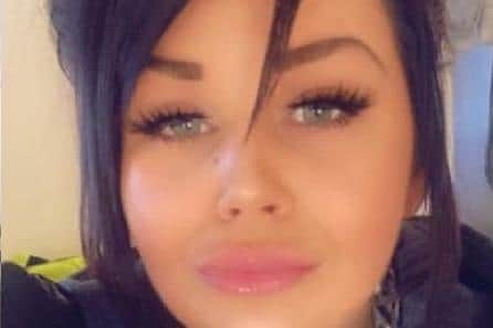 She is described as a white female, 5ft4 tall, black hair and green eyes. Picture: WYP.