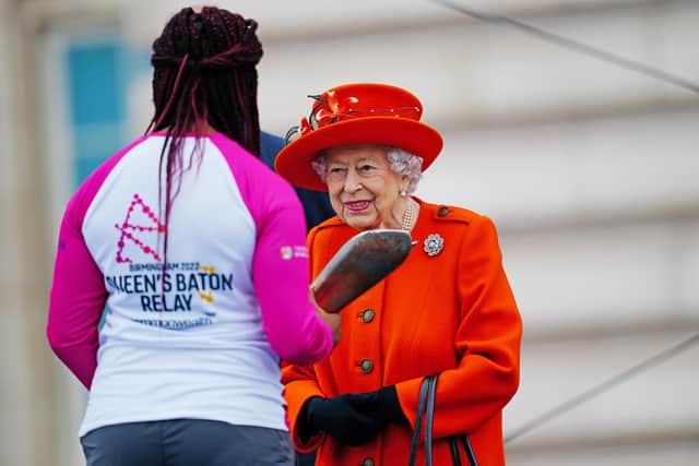 Kadeena, pictured with the Queen during the Tokyo Paralympics, was made OBE in the 2022 New Years Honours List for her achievements in athletics and cycling (Photo: Victoria Jones/PA Wire)