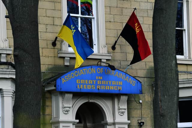 The Association of Ukrainians in Great Britain Leeds Branch, at Newton Grove. It has become a hub for the city's Ukrainian community.