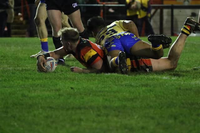 WARM-UP: Dewsbury finalised their pre-season preparations with a friendly defeat to Hull KR. Picture: Thomas Fynn.