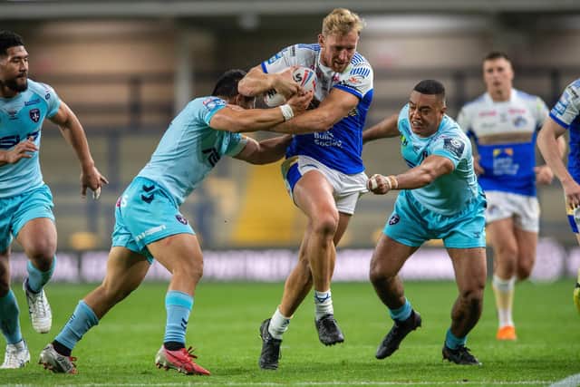 Captain Matt Prior will make his only pre-season appearance when Rhinos face Hull on Sunday. Picture by Bruce Rollinson.