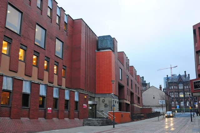 A man has been jailed for dangerous driving in Leeds after a judge said his "stupidity" could only warrant a custodial sentence. Pictured: Leeds Crown Court.