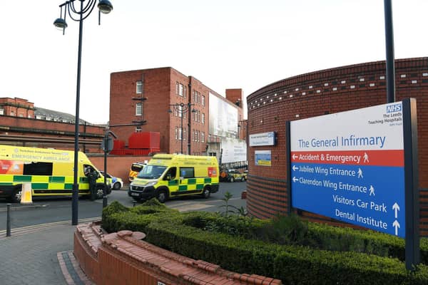 Data from NHS England shows that 96.3 per cent of general and acute beds at Leeds Teaching Hospitals NHS Trust were occupied last week