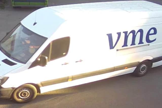 Police are appealing for information over the whereabout of the van after it was stolen from City West One Park in Leeds.