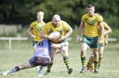 Jamie Fields, with ball, who was among Parkside's scorers in the Cup win over Stanningley. Picture by Allan McKenzie/SWpix.com.