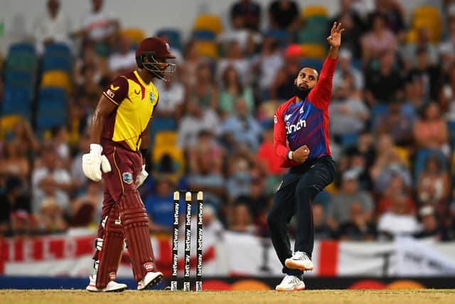 Top of the tree: Yorkshire's Adil Rashid has become England's leading T20 wicket taker. (Photo by Gareth Copley/Getty Images)