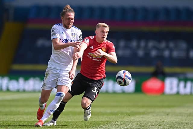 OPTION DECLINED - Leeds United opted not to pursue Manchester United man Donny van de Beek after discussions with Marcelo Bielsa. Pic: Getty
