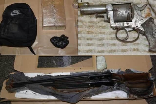 During searches in Meanwood, police seized a Volkswagen Caddy, a kilo of cocaine, a half kilo of heroin and three firearms with viable ammunition (Photos: WYP)