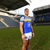Leeds Rhinos' David Fusitu'a, pictured at Leeds Rhinos' photo call on Tuesday. Picture: Simon Hulme.