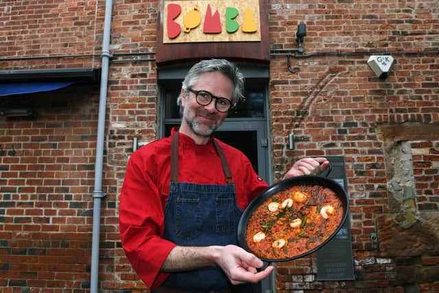 Joe McDermott is the owner of Bomba in Holbeck's Saw Mill Yard, serving paella and Spanish tapas favourites (Photo: Jonathan Gawthorpe)