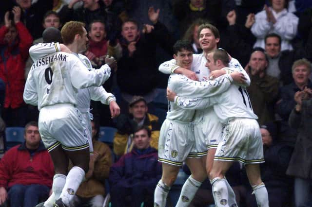 Enjoy these photo memories of Leeds United's 1-0 win against Everton at Elland Road in February 1999. PIC: Varley Pictdure Agency