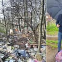 James Cook, who lives near Peckfield Landfill Site in Micklefield, was overwhelmed with the volume of waste while out litter-picking