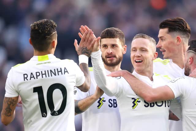 THE BEST - Adam Forshaw says Leeds United winger Raphinha is the best player he's played with. Pic: Getty