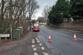 Police closed off a section of New Line during the incident in Greengates.