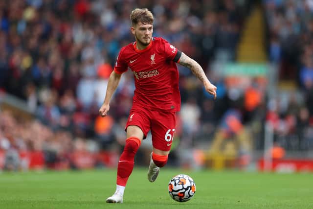 Harvey Elliott on the ball for Liverpool. Pic: Catherine Ivill.