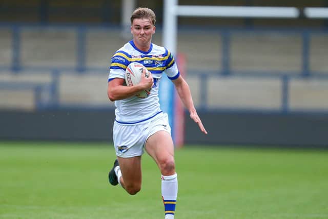 Oli Field in action last season, when he captained Rhinos' academy side. Picture by Craig Hawkhead.